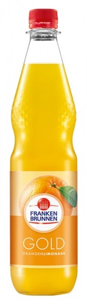 Franken Brunnen Gold Orangen Limonade Einzelflasche 0,75L PET