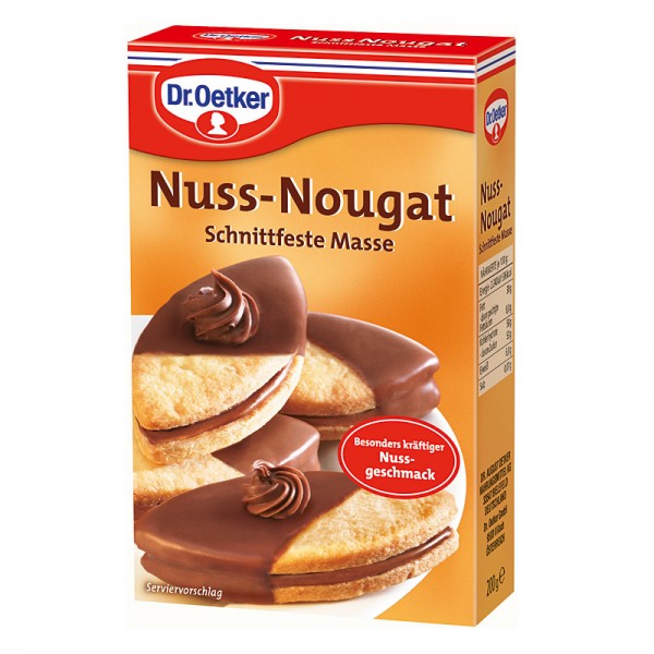 Dr. Oetker Nussnougat Schnittfeste Masse 200g