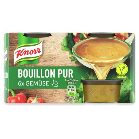 Knorr Bouillon PUR GEMÜSE für 6x 500ml