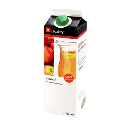 Apfelsaft 100% Fruchtgehalt 1L