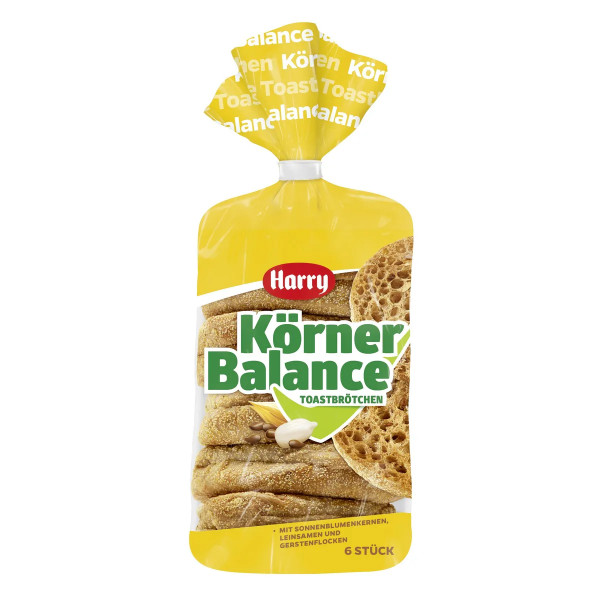 Harry 6x Toastbrötchen Körner, 335g Packung