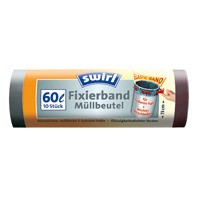 Swirl Müllbeutel mit Fixierband XL 60L 10St