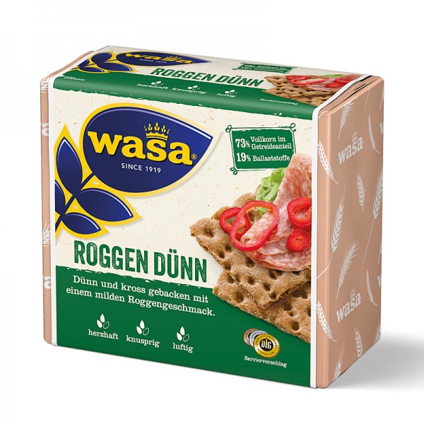 Wasa Knäckebrot Roggen dünn 205g