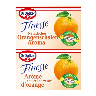 Dr. Oetker Finesse Orangenschale gerieben, 2er, 12g