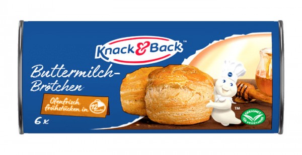 Knack & Back Buttermilch Brötchen 250g (6 Stück)