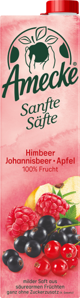 Amecke Himbeer-Johannisbeer-Apfel 100% Fruchtgehalt 1L