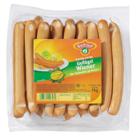Gutfried Geflügel Wiener 1kg Packung