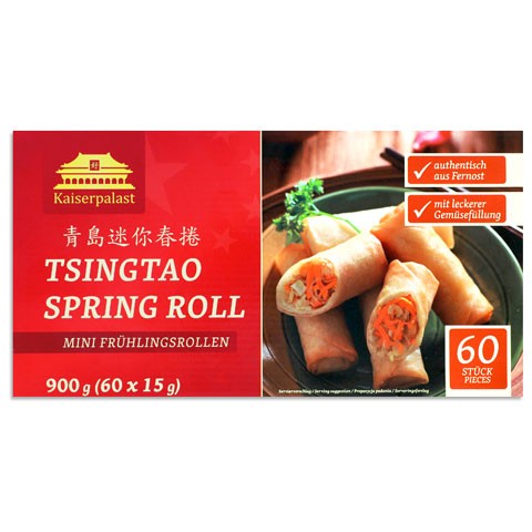 Kaiserpalast Mini Frühlingsrollen, tiefgekühlt, XXL-Pack 60 Stück je 15g