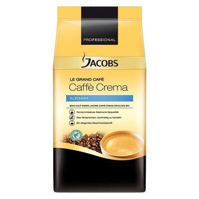 Jacobs Caffè Crema Elegant ganze Bohne, Rainforest Alliance zertifiziert 1kg