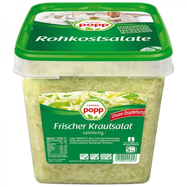 Popp Frischer Krautsalat XXL 5kg