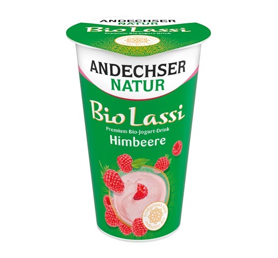 Andechser Bio Lassi Premium Jogurt-Drink Himbeere