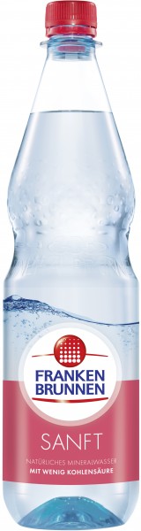 Franken Brunnen Mineralwasser Sanft Einzelflasche 1L PET