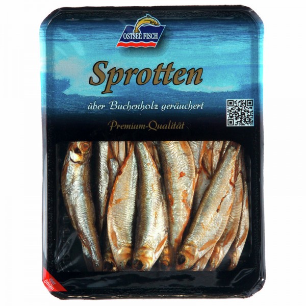 Ostsee Fisch Sprotten über Buchenholz geräuchert 125g