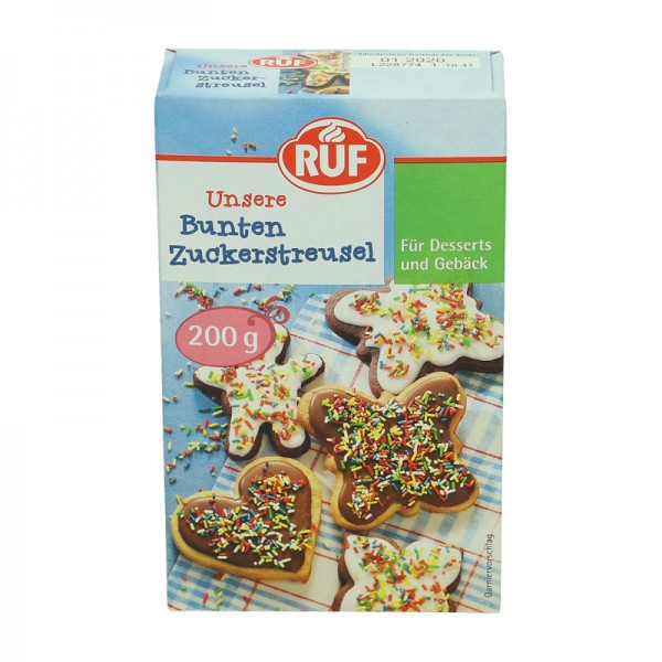 Bunte Zuckerstreusel 200g