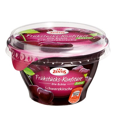 Zentis Frühstücks-Konfitüre Extra Schwarzkirsche 200g