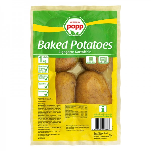 Popp Baked Potatoes 1kg