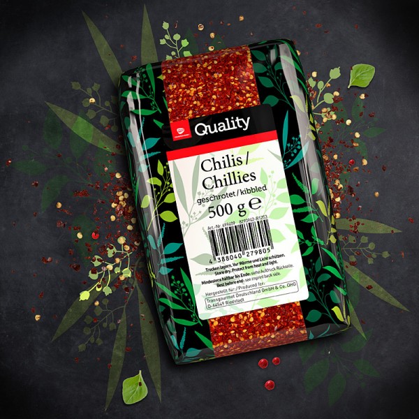 Chilis geschrotet 500g