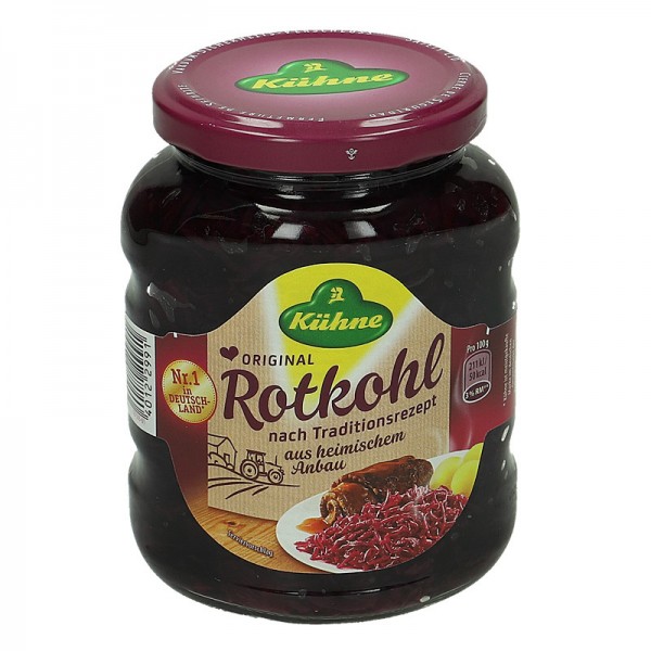 Kühne Original Rotkohl nach Traditionsrezept 350ml Glas, 335g