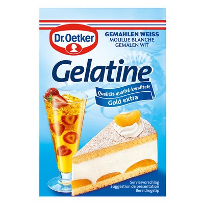 Dr. Oetker Gelatine Gold Extra gemahlen weiss 3St