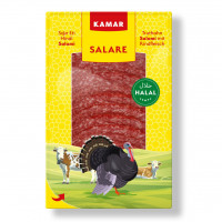 Kamar Truthahn Salami mit Rindfleisch, Halal, 200g Packung