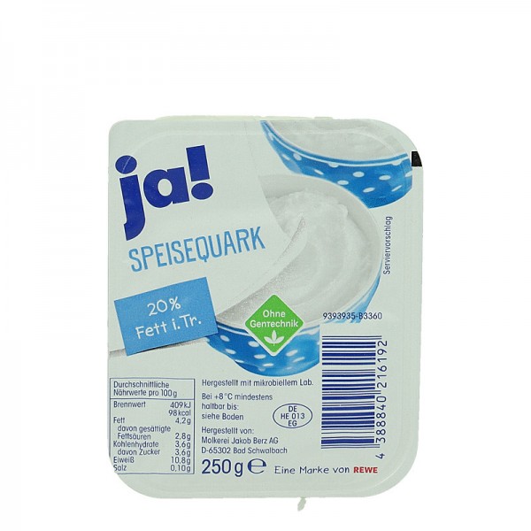 Speisequark 20% 250g