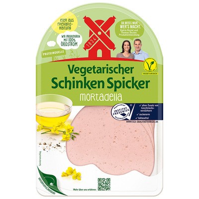 Rügenwalder Mühle Vegetarischer Schinken Spicker Mortadella 80g