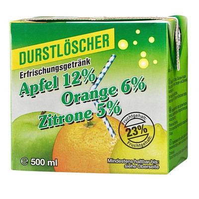 Durstlöscher Apfel-Orange-Zitrone 0,5L
