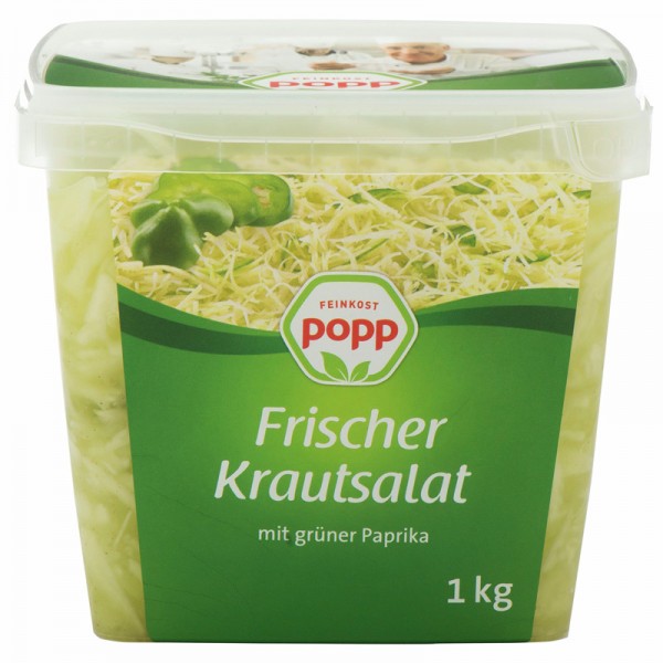 Popp Frischer Krautsalat mit grüner Paprika 1kg