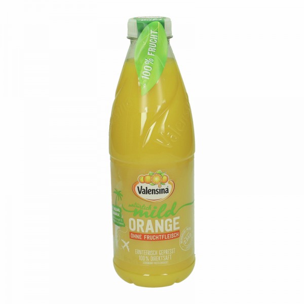 Valensina Orangensaft Direktsaft ohne Fruchtleisch 1L