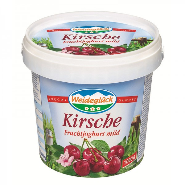 Weideglück Fruchtjoghurt Kirsche 3,5% 1kg