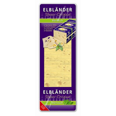 Elbländer Käse Bärlauch in Scheiben 45% 500g