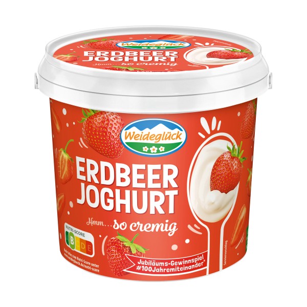 Weideglück Fruchtjoghurt Erdbeere 3,5% 1kg