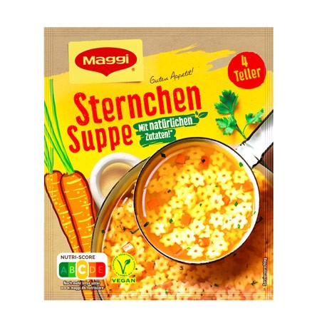 Maggi Sternchensuppe für 4 Teller