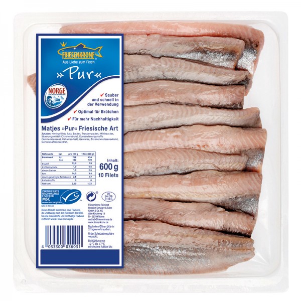 Friesenkrone Matjes Pur Friesische Art 600g