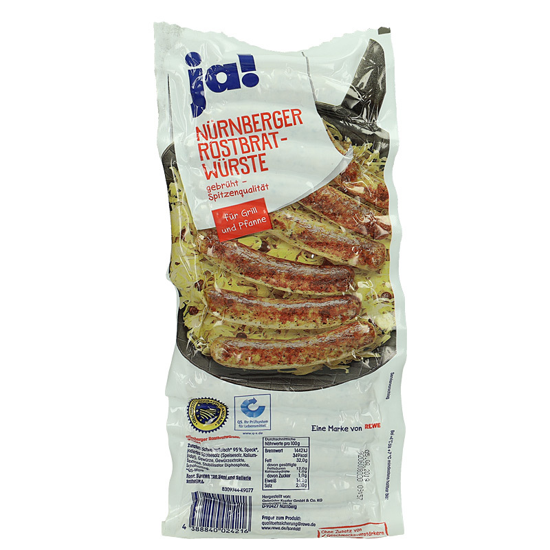 Original Nürnberger Rostbratwürste 300 g | FrankenFresh | Lebensmittel Lieferservice Nürnberg ...