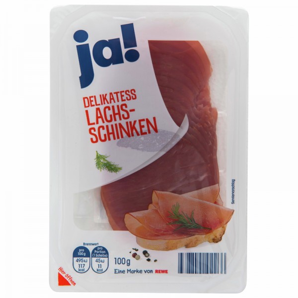 Delikatess Lachsschinken, 100g