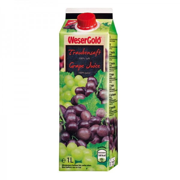 Weser Gold Traubensaft 1L