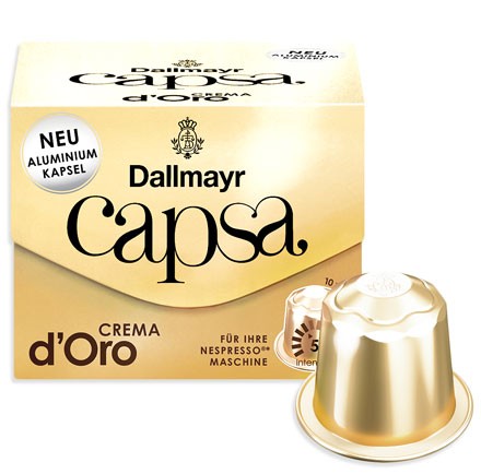 Dallmayr Capsa Crema d'Oro Kaffee Kapseln 10 Stück