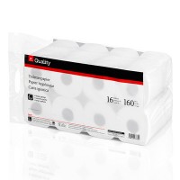Toilettenpapier Quality Weiß 4-lagig 16 Rollen je 200 Blatt