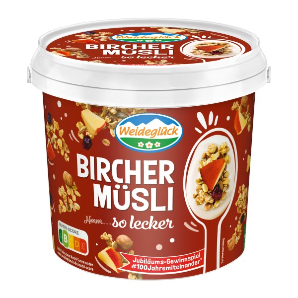 Weideglück Fruchtjoghurt Bircher Müsli 3,5% 1kg