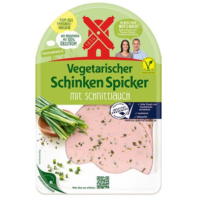 Rügenwalder Mühle Vegetarischer Schinken Spicker Schnittlauch 80g