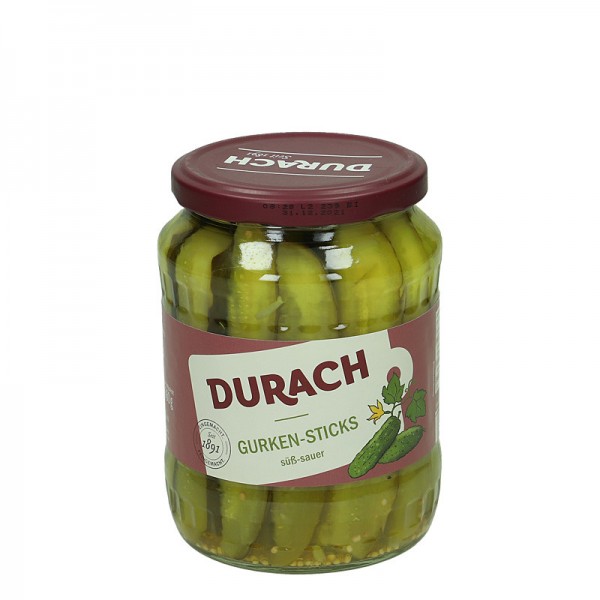 Durach Gurkensticks 720ml Glas, 360g