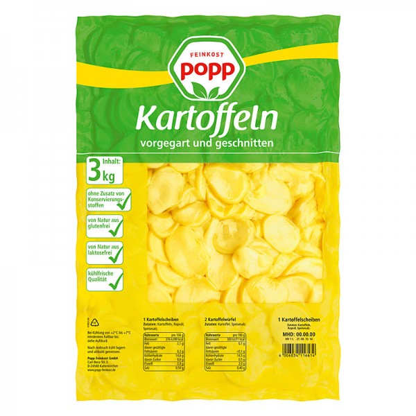 Popp Gekochte Kartoffelscheiben 3kg