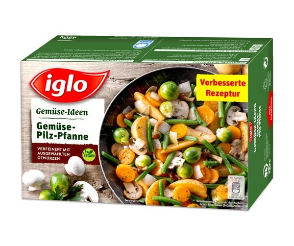 Iglo Gemüse Ideen Gemüse-Pilz-Pfanne 480g