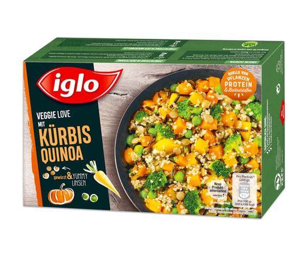 Iglo Veggie Love mit Kürbis Quinoa 400g