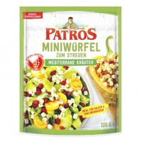 Patros Miniwürfel zum Streuen Mediterrane Kräuter 135g Patros Miniwürfel zum Streuen Mediterrane Kräuter 135g