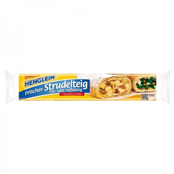 Henglein Frischer Strudelteig Filo- oder Yufkateig 300g