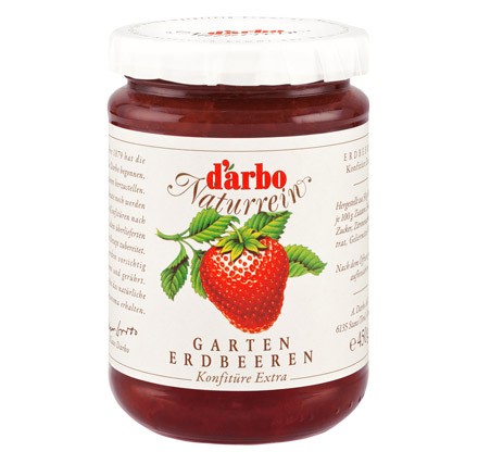 Darbo Naturrein Garten Erdbeeren Konfitüre Extra 450g