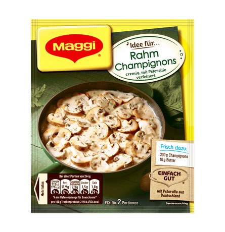 Maggi Fix Rahm Champignons für 2 Portionen