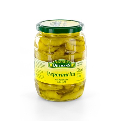 Dittmann Peperoncini extra mild 720ml Glas, 310g